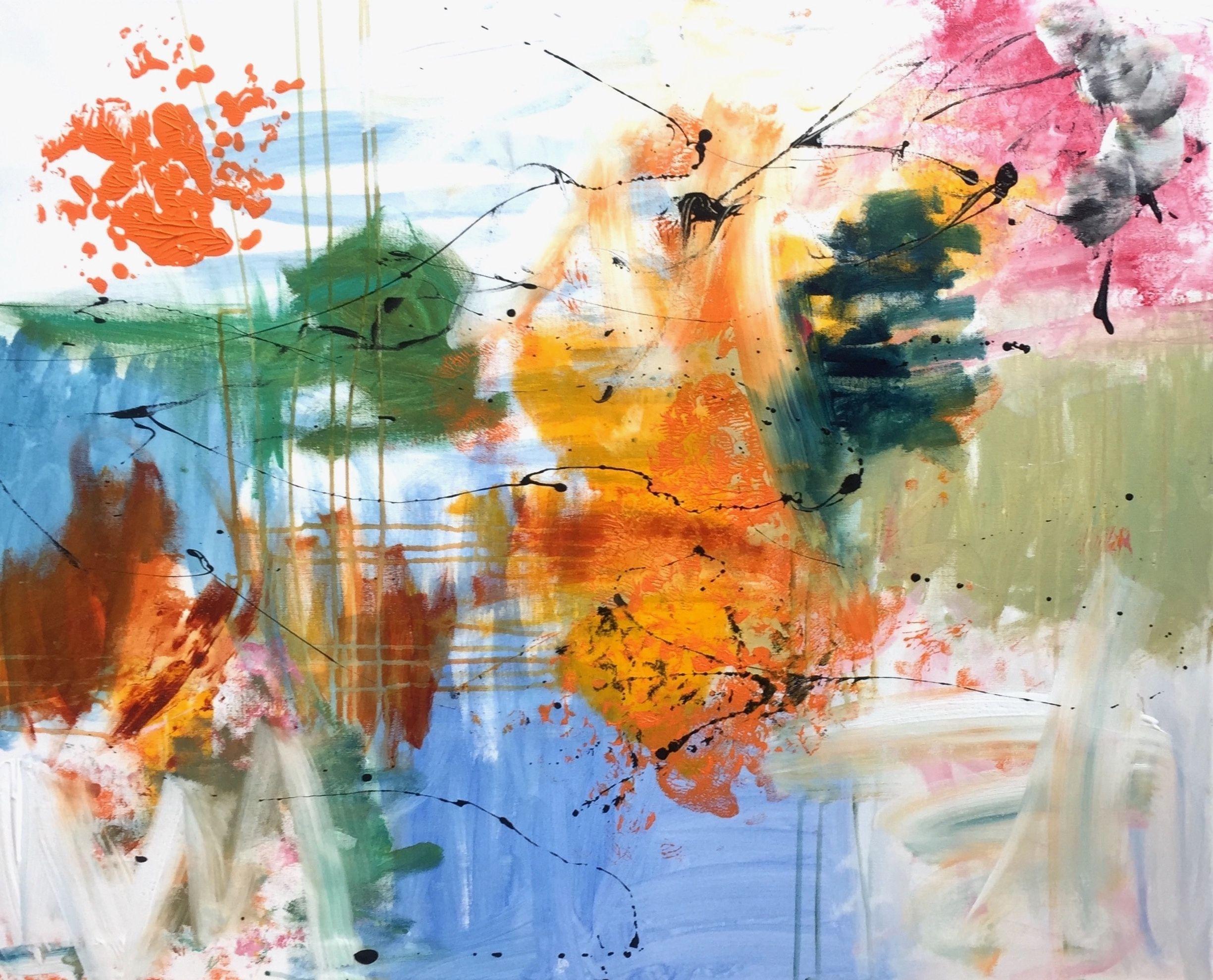 Die Leichtigkeit des Sommers, Pittura, Acrilico su tela - Painting di Christel Haag