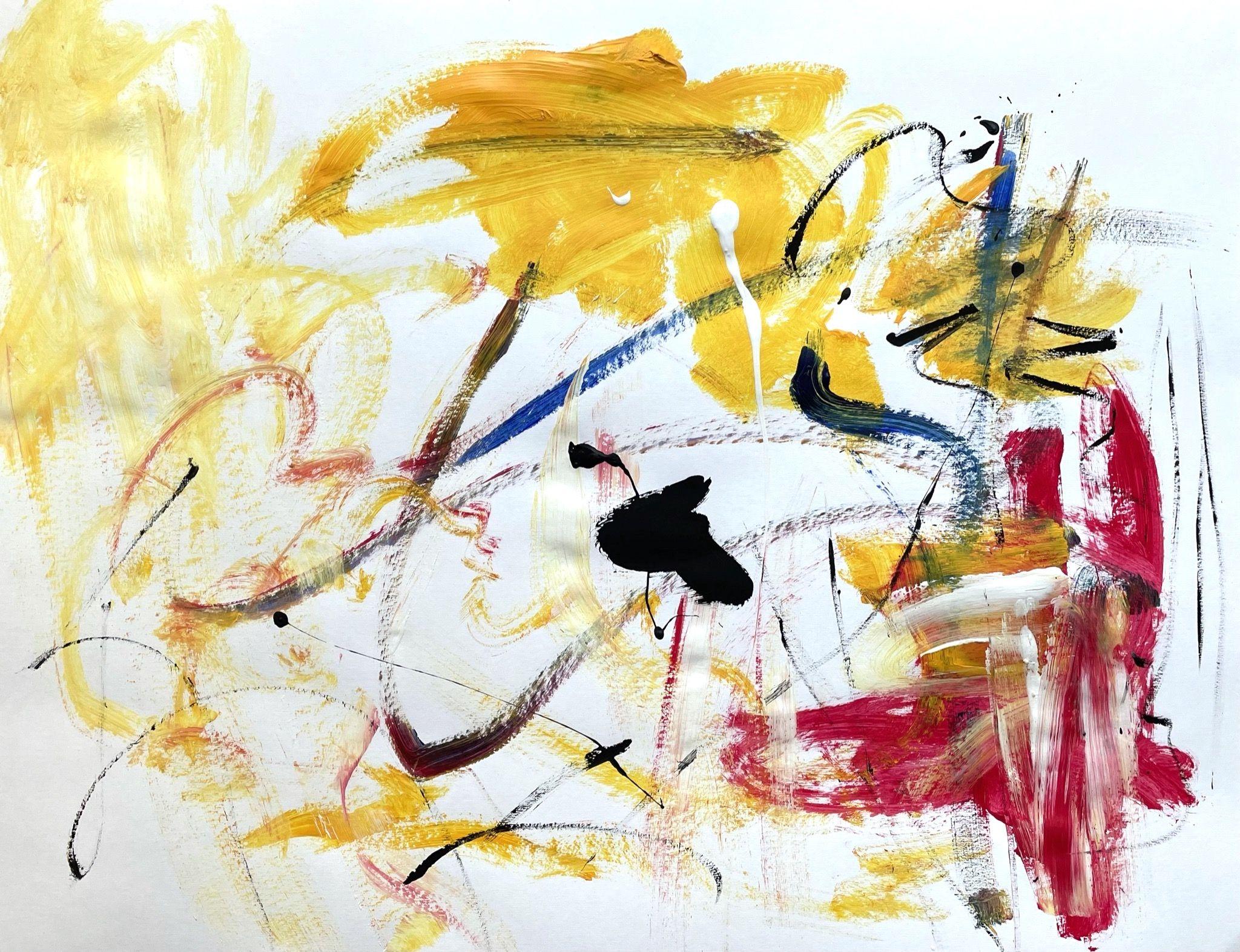 Die Magie des Lebens (Diptych), Painting, Acrylic on Paper 2