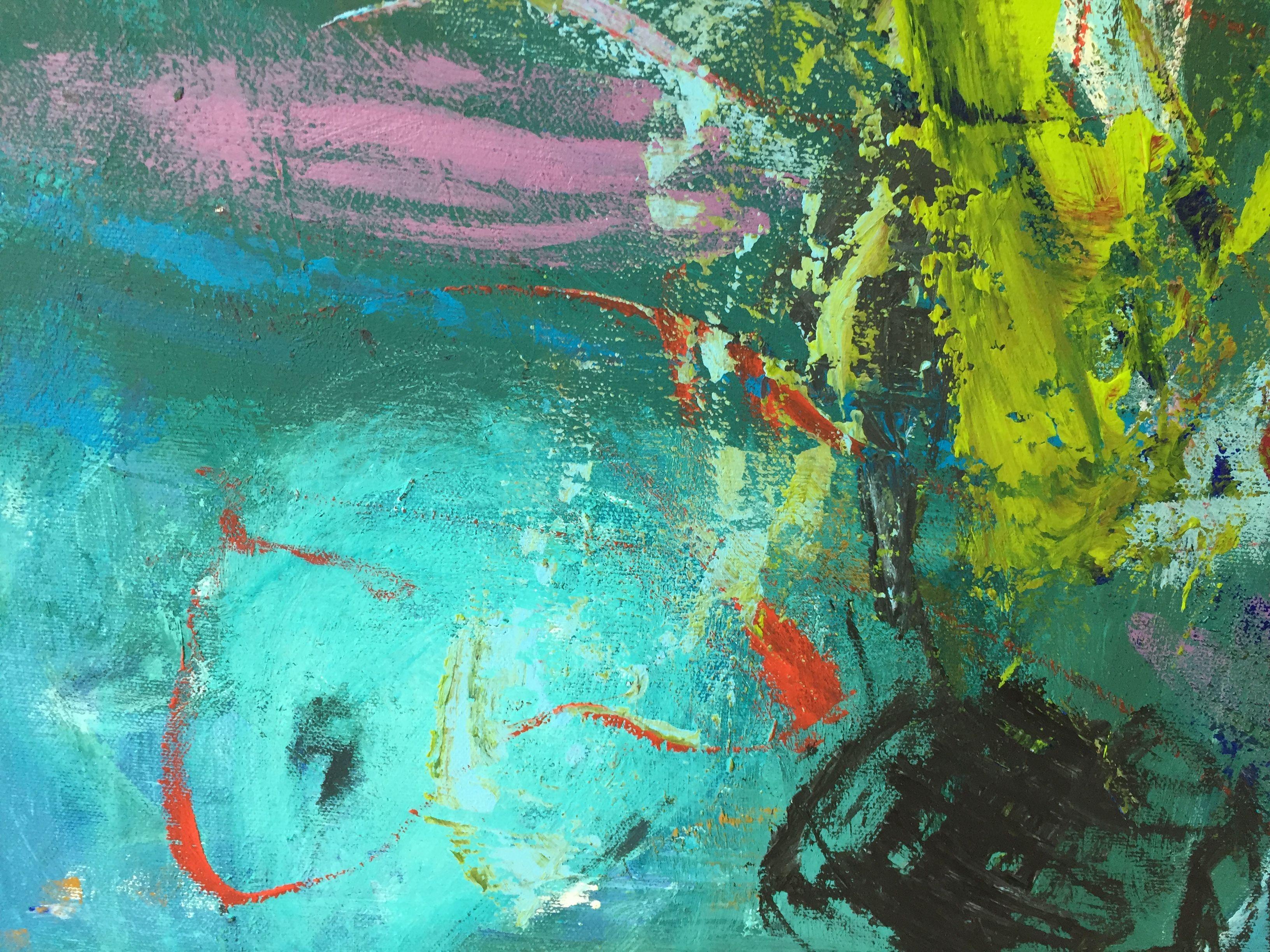 Down Under 1, Pintura, Acrílico sobre lienzo - Painting Contemporáneo de Christel Haag