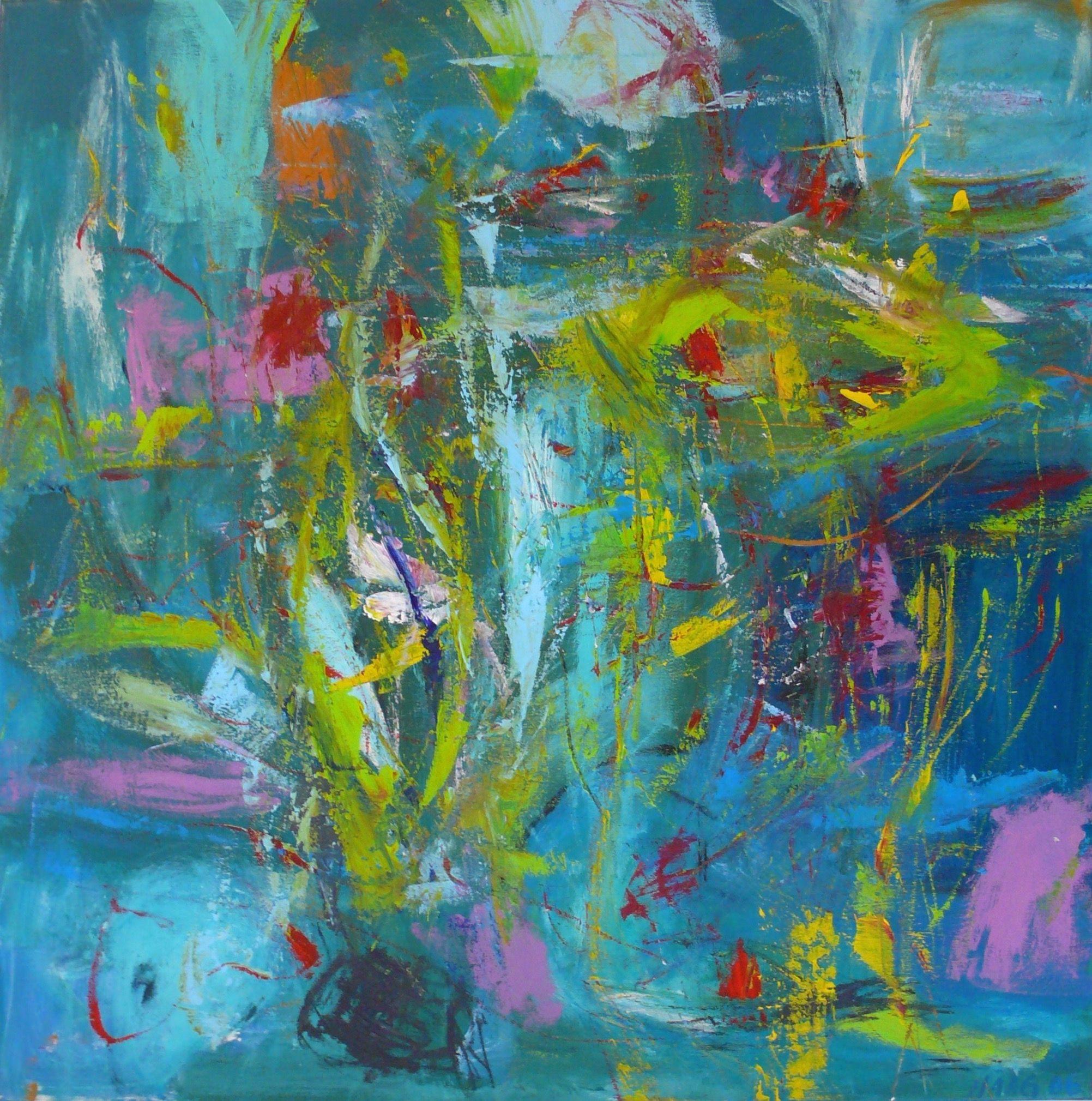Down Under 1, Pintura, Acrílico sobre lienzo - Painting de Christel Haag
