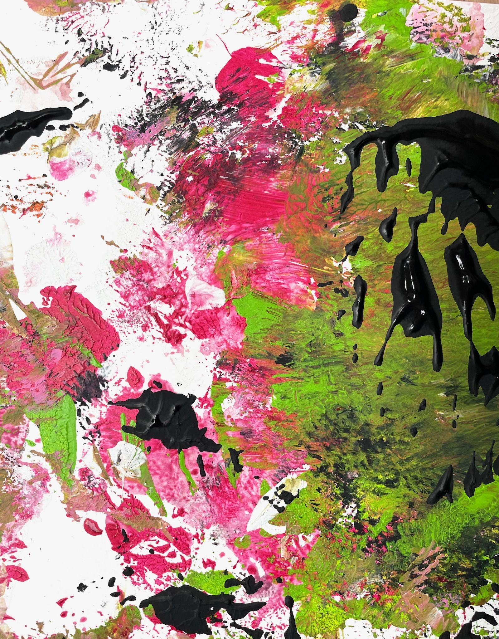 Dreaming of Mount Fuji, Painting, Acrylic on Paper For Sale 1