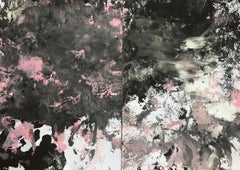 Eruption 3, Gemälde, Acryl auf Papier