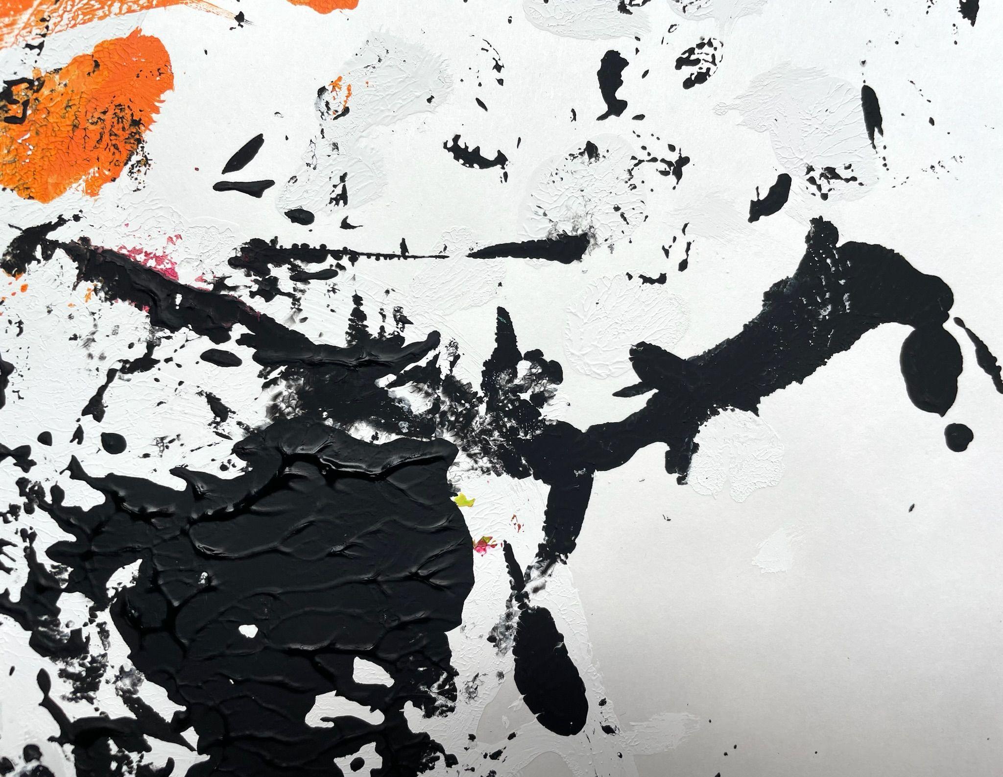 Face the Truth, peinture, acrylique sur papier - Contemporain Painting par Christel Haag