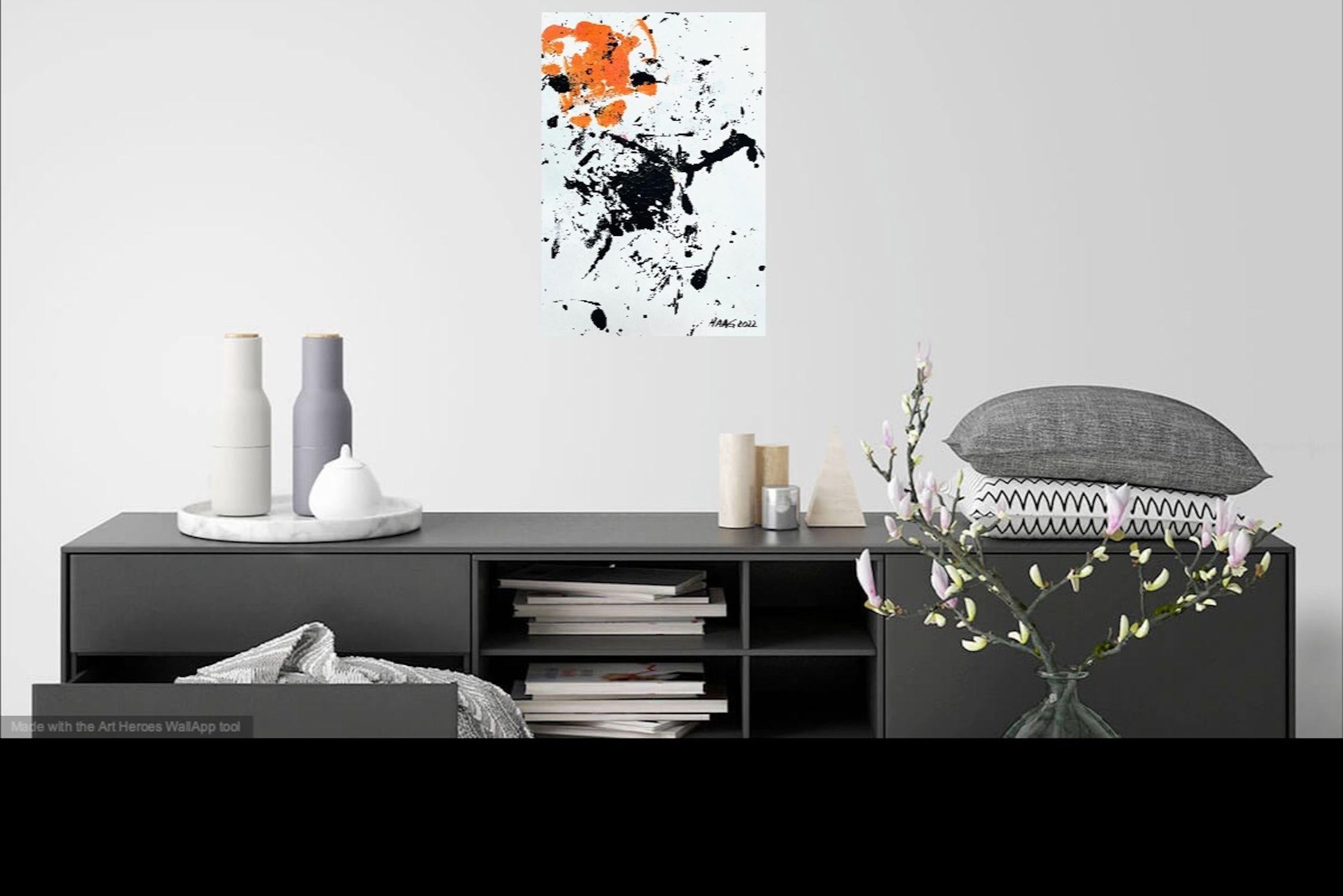 Face the Truth, peinture, acrylique sur papier en vente 1
