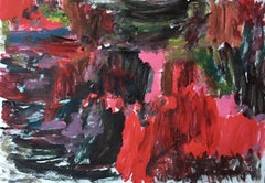 Fels in der Brandung, Pintura, Acrílico sobre papel