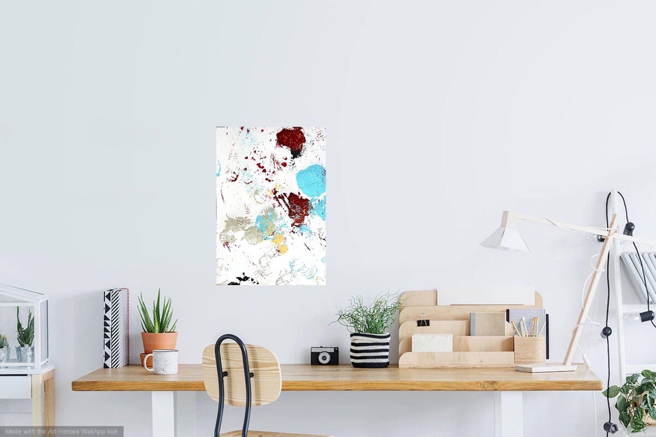 Femme Fatale 2, Gemälde, Acryl auf Papier im Angebot 2