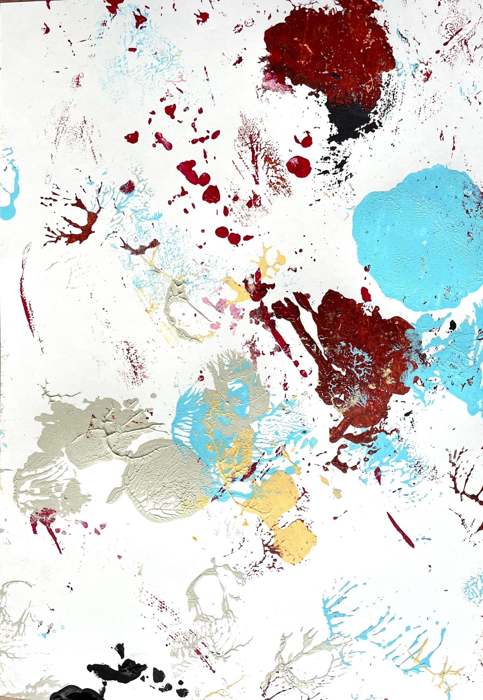 Femme Fatale 2, Gemälde, Acryl auf Papier