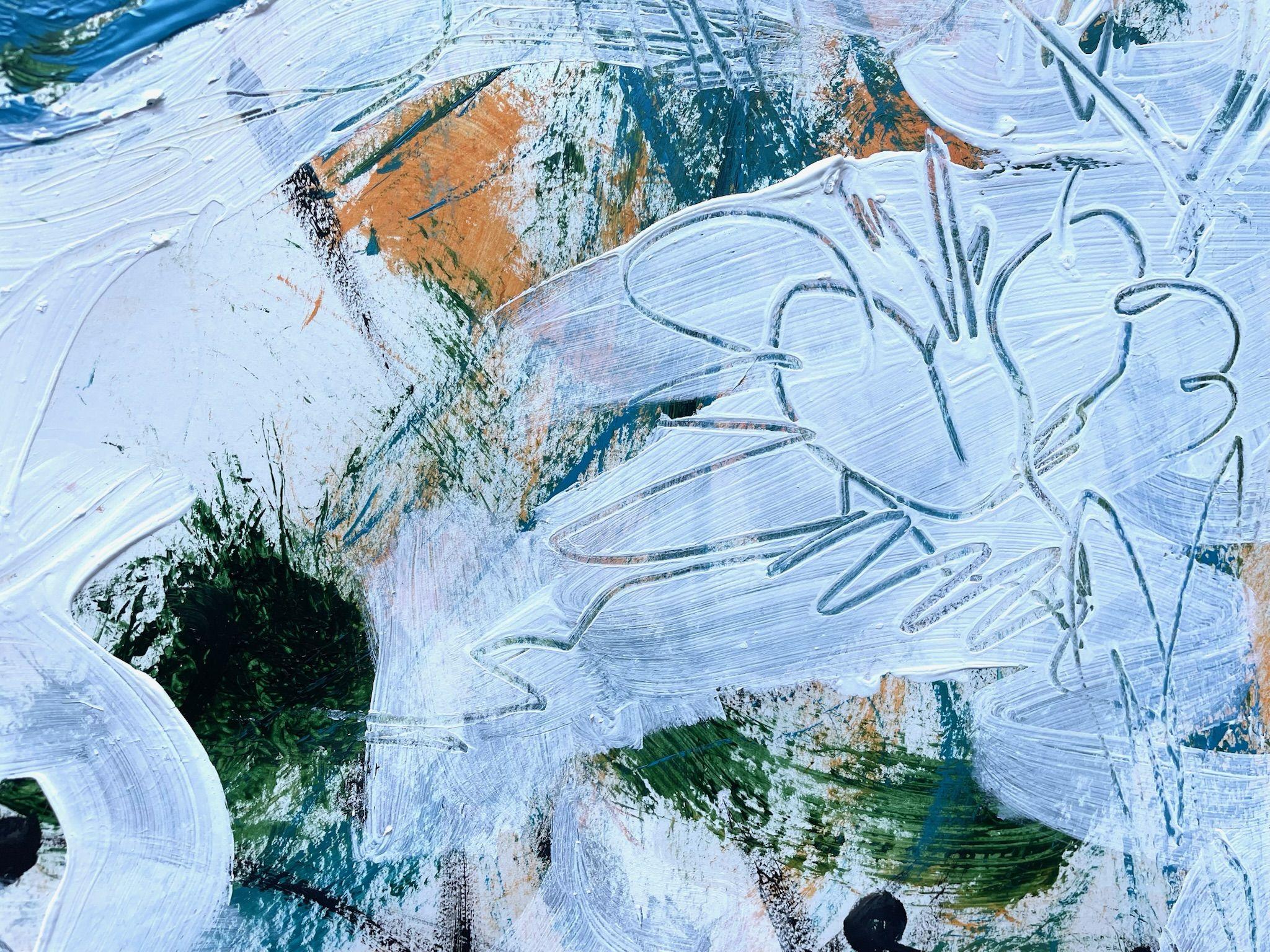 Floraler Aufwind, Painting, Acrylic on Paper For Sale 1