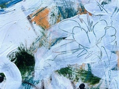 Floraler Aufwind, Gemälde, Acryl auf Papier