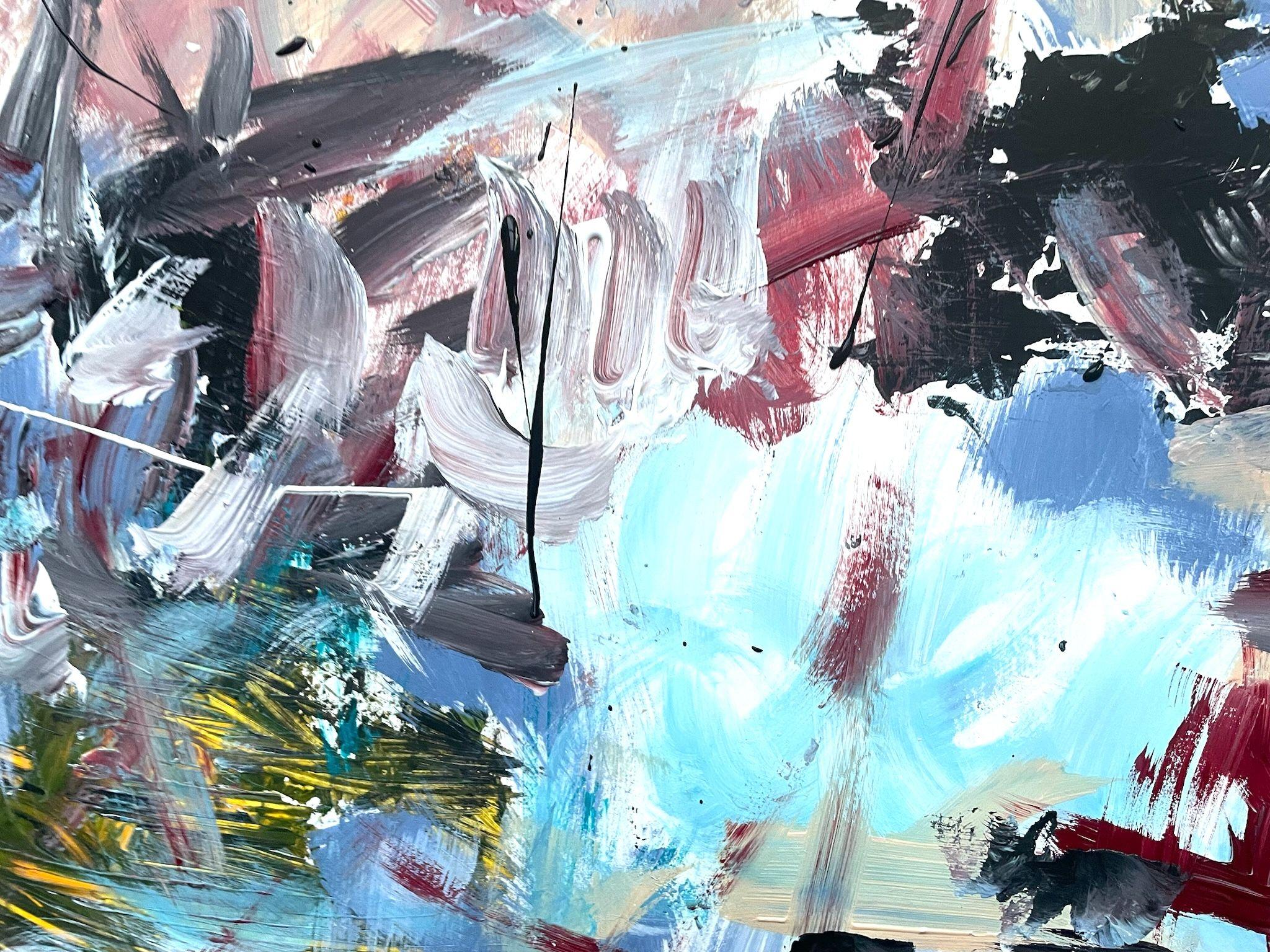 FrÃ¼hlingssturm, Malerei, Acryl auf Papier (Zeitgenössisch), Painting, von Christel Haag