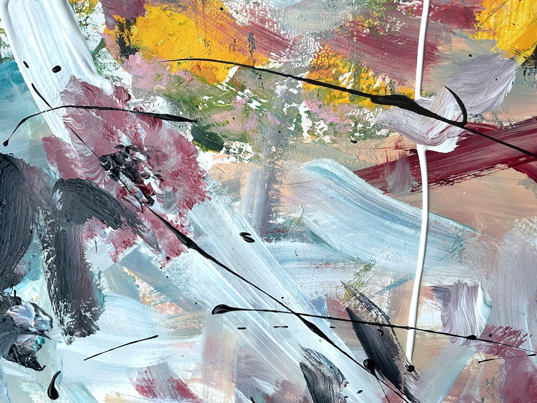 FrÃ¼hlingssturm, Malerei, Acryl auf Papier im Angebot 2