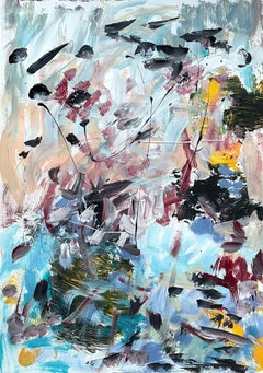 FrÃ¼hlingssturm, Painting, Acrylic on Paper