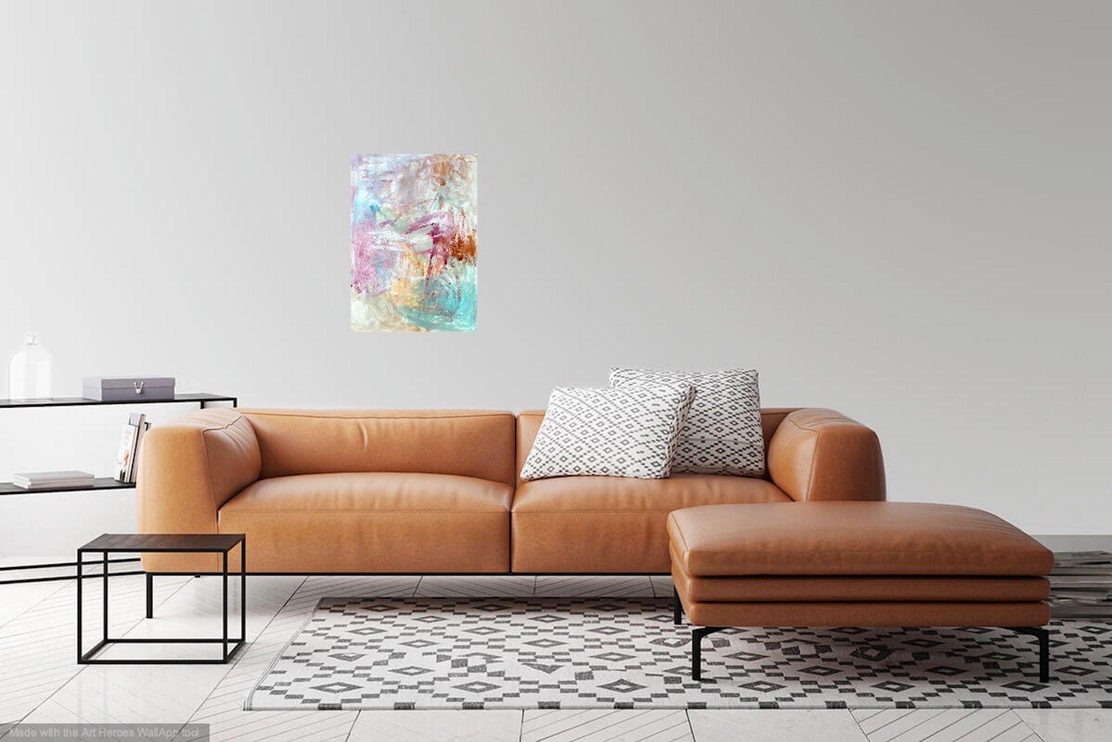 Süß und erstaunlich, Gemälde, Acryl auf Papier im Angebot 2