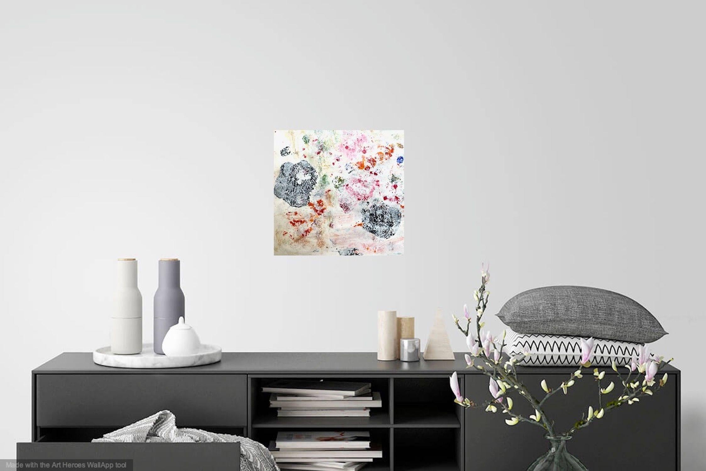 Geborgenheit, peinture, acrylique sur papier en vente 2