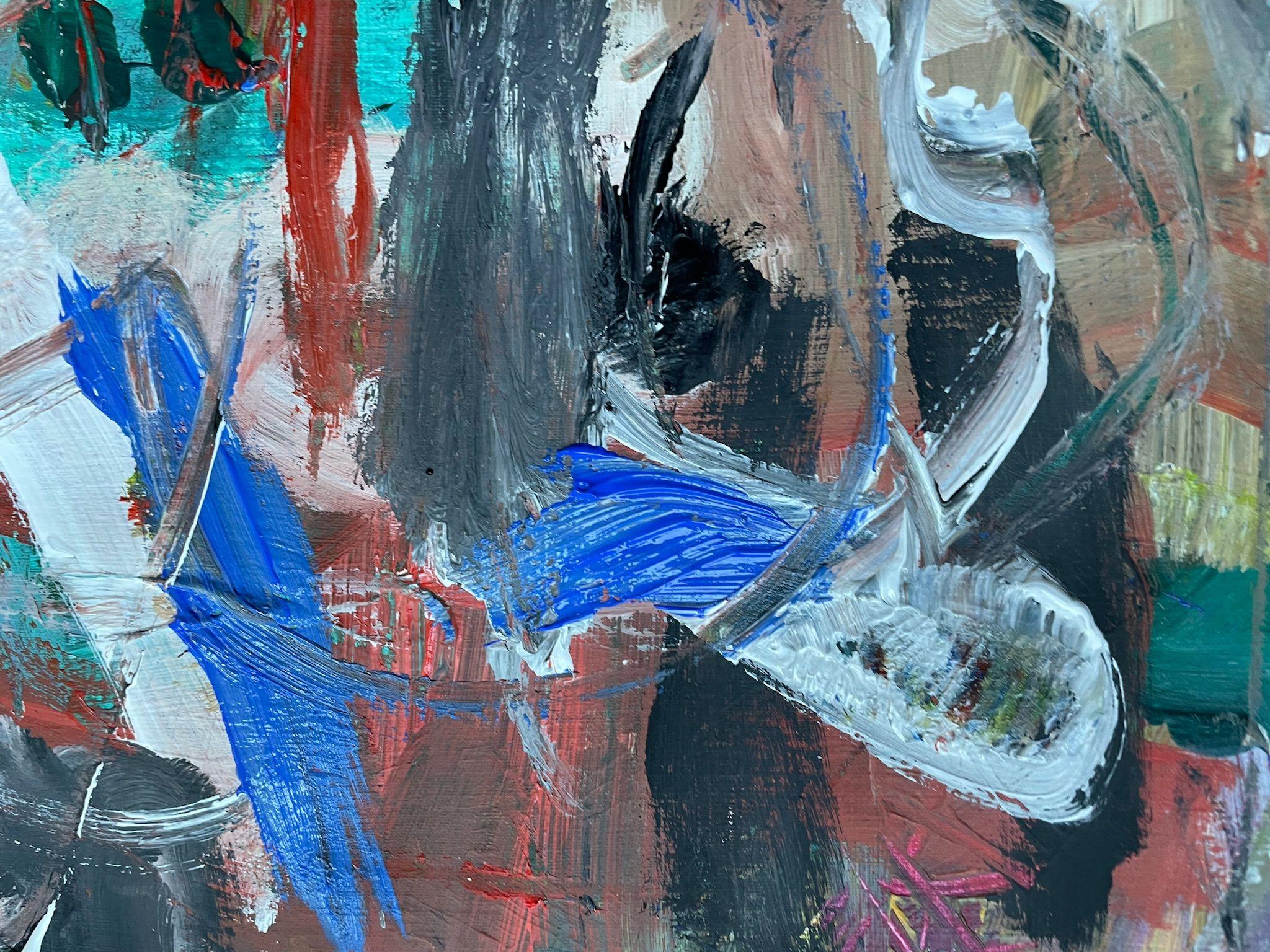Gipfeltreffen, Pittura, Acrilico su carta - Painting Contemporaneo di Christel Haag