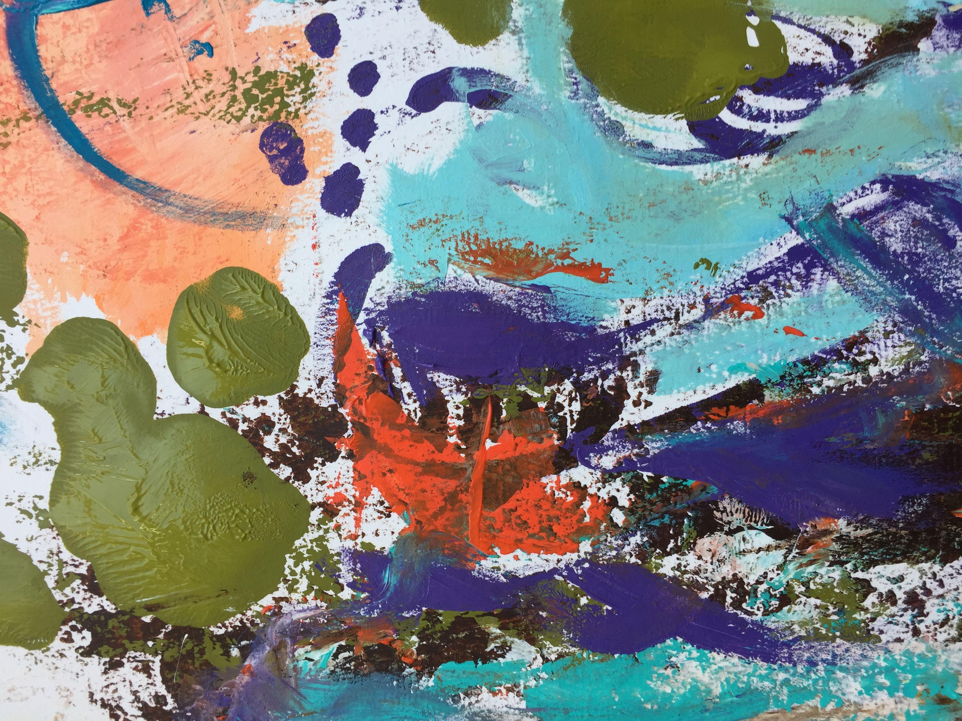 Tempo dato 1, Pittura, Acrilico su carta - Painting di Christel Haag