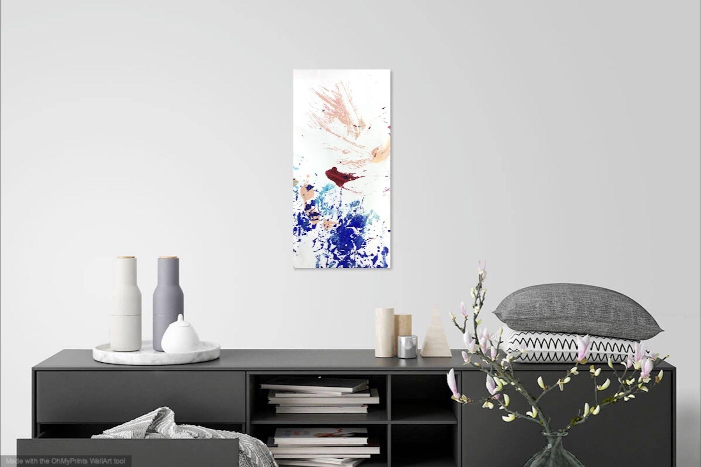 Good Morning World, peinture à l'acrylique sur papier - Painting de Christel Haag