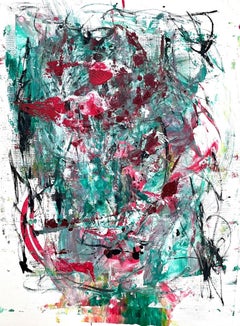 Green Soul 3, Painting, Acrylic on Paper