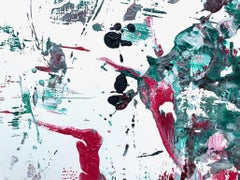 Grüne grüne Seele 4, Gemälde, Acryl auf Papier