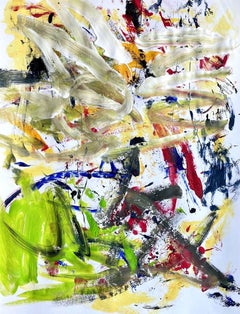 Green Soul 5, Painting, Acrylic on Paper