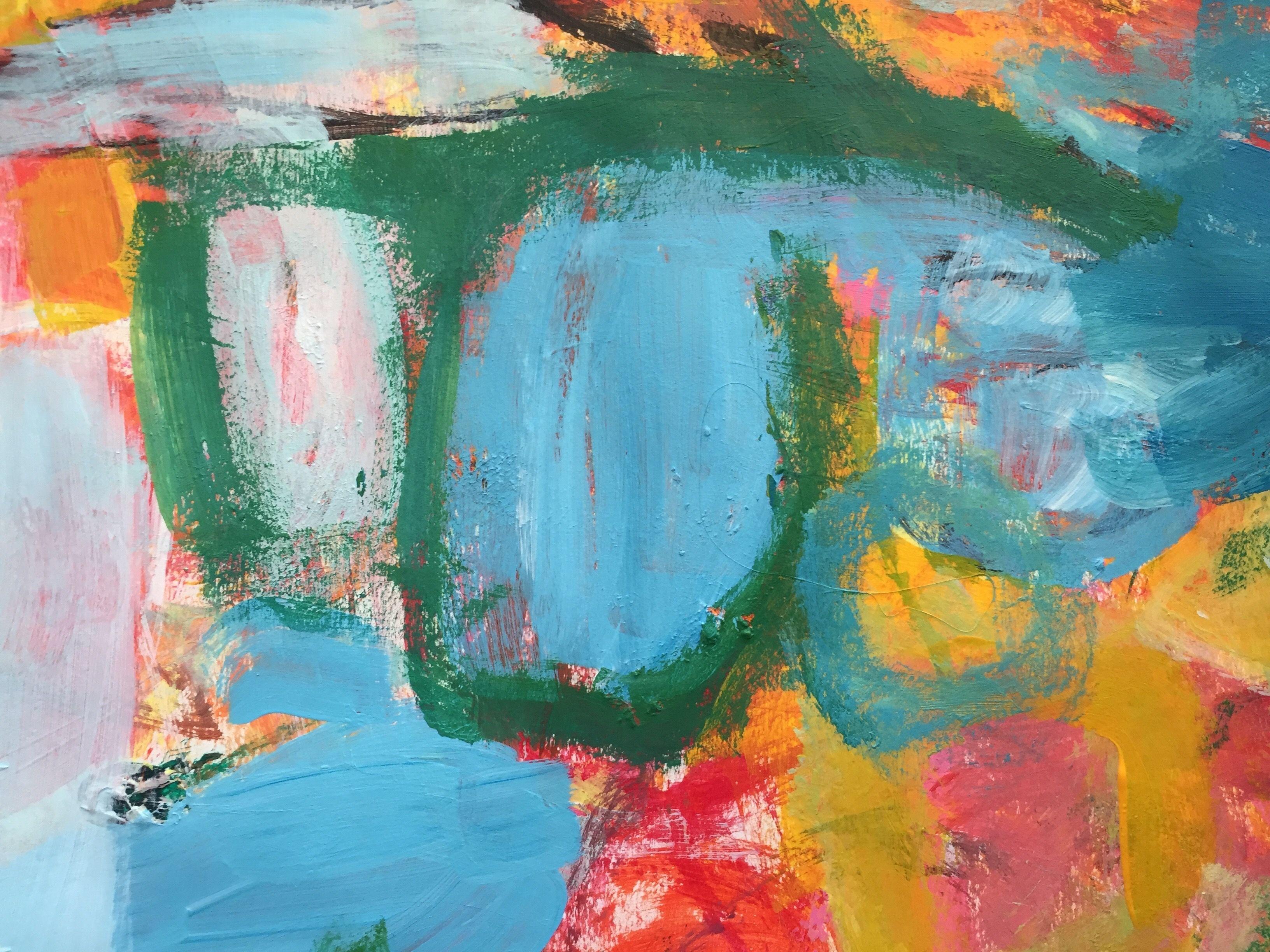 Hans im GlÃ¼ck, Malerei, Acryl auf Papier (Braun), Abstract Painting, von Christel Haag