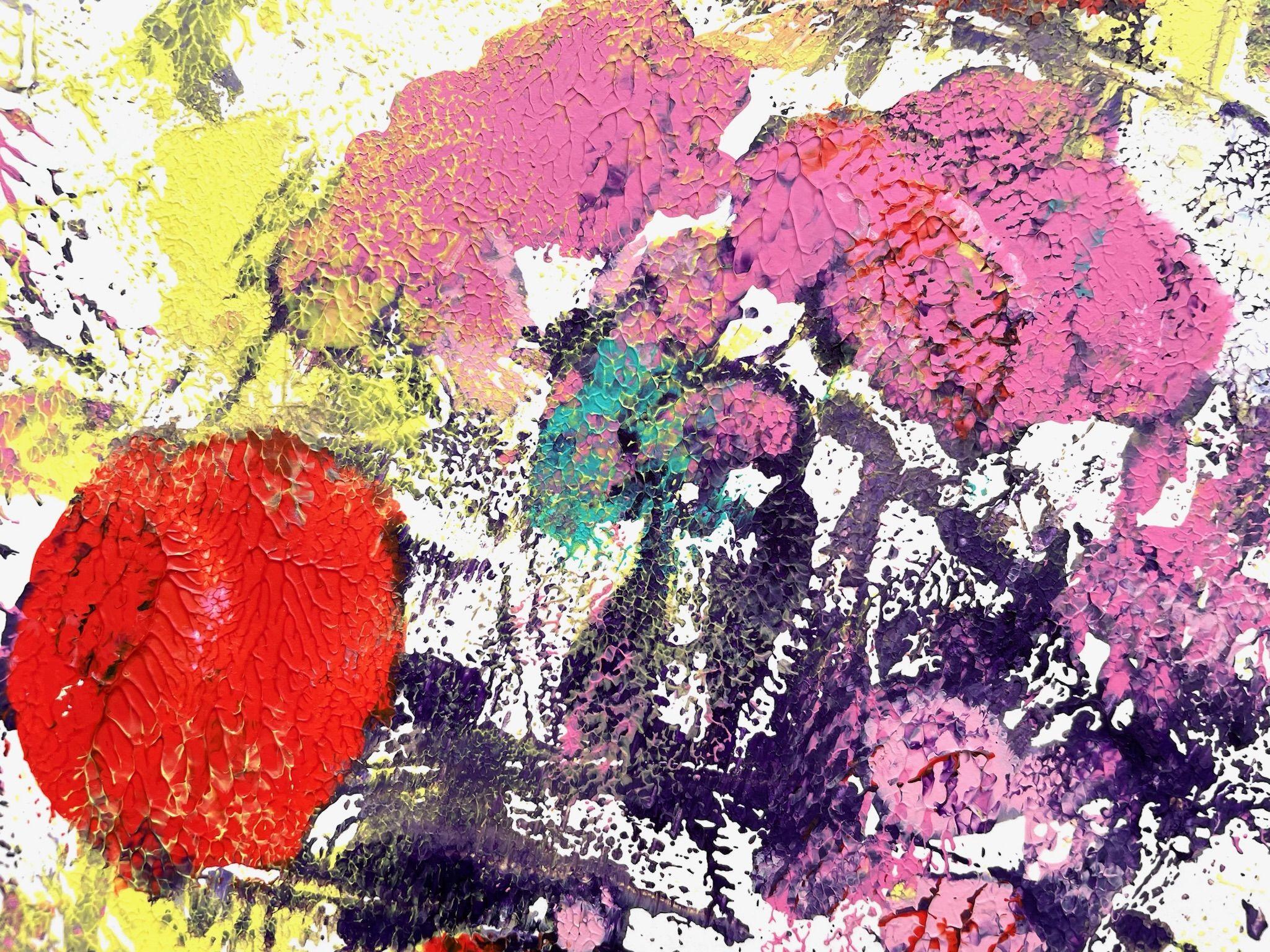 Happy Chaos 2, Gemälde, Acryl auf Papier im Angebot 1