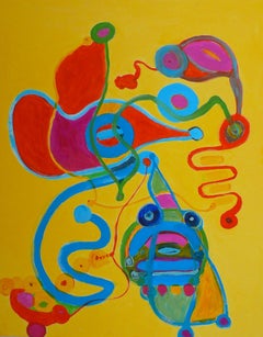 Herz eine Hand 2, Gemälde, Acryl auf Leinwand