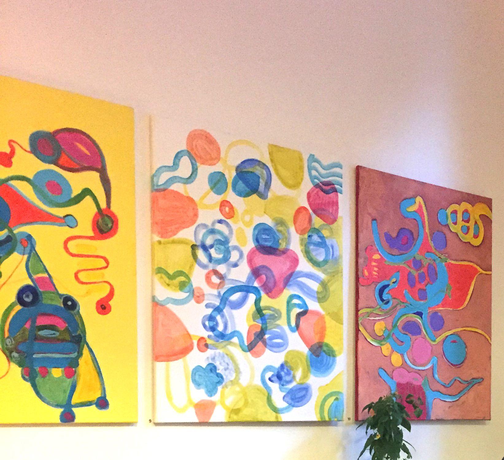 Herz eine Hand 2, Gemälde, Acryl auf Leinwand im Angebot 2