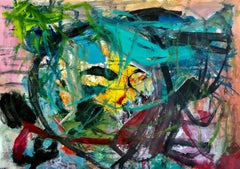 Debería irme ya, Pintura, Acrílico sobre papel