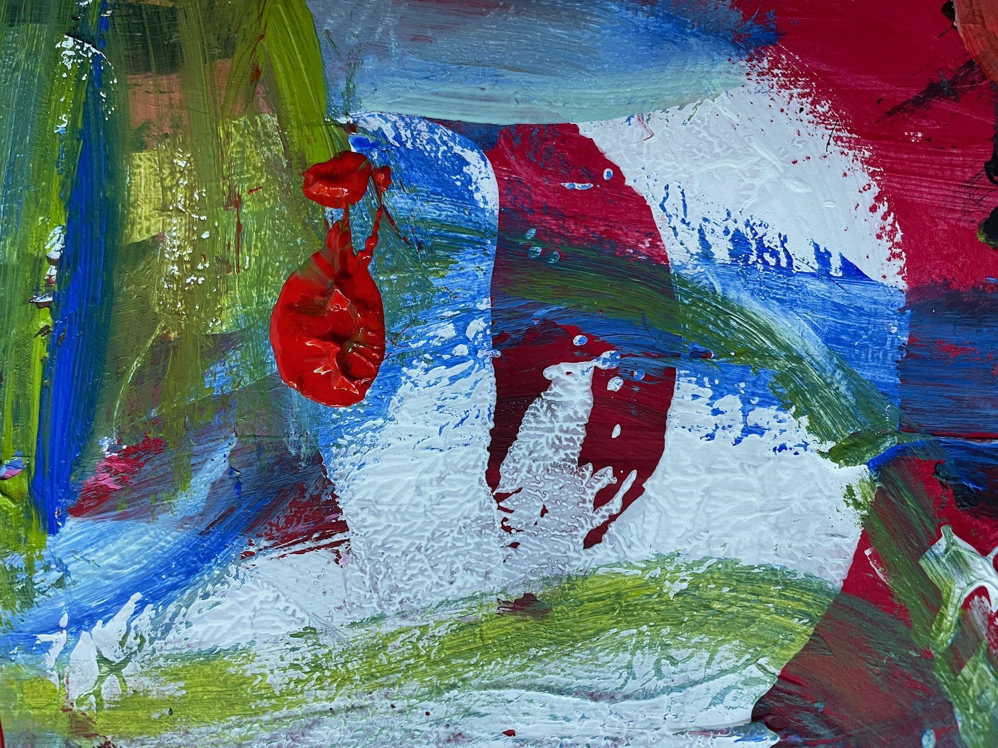 Im Labyrinth des Lebens, Gemälde, Acryl auf Papier (Zeitgenössisch), Painting, von Christel Haag