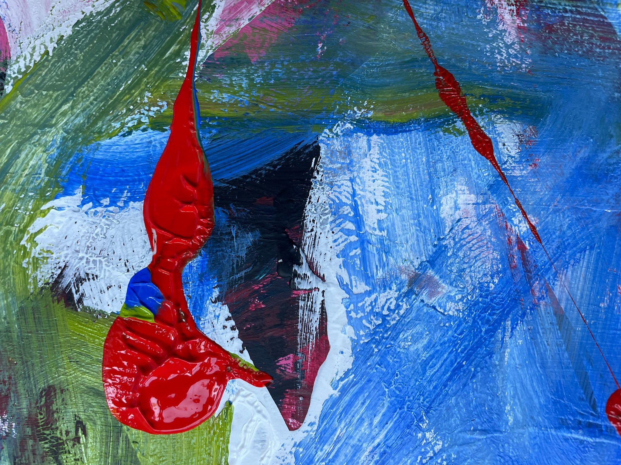 Im Labyrinth des Lebens, Gemälde, Acryl auf Papier im Angebot 1