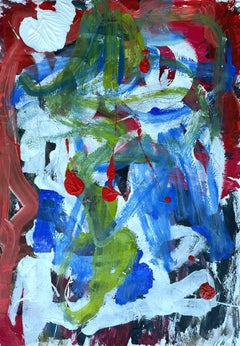 Im Labyrinth des Lebens, Painting, Acrylic on Paper
