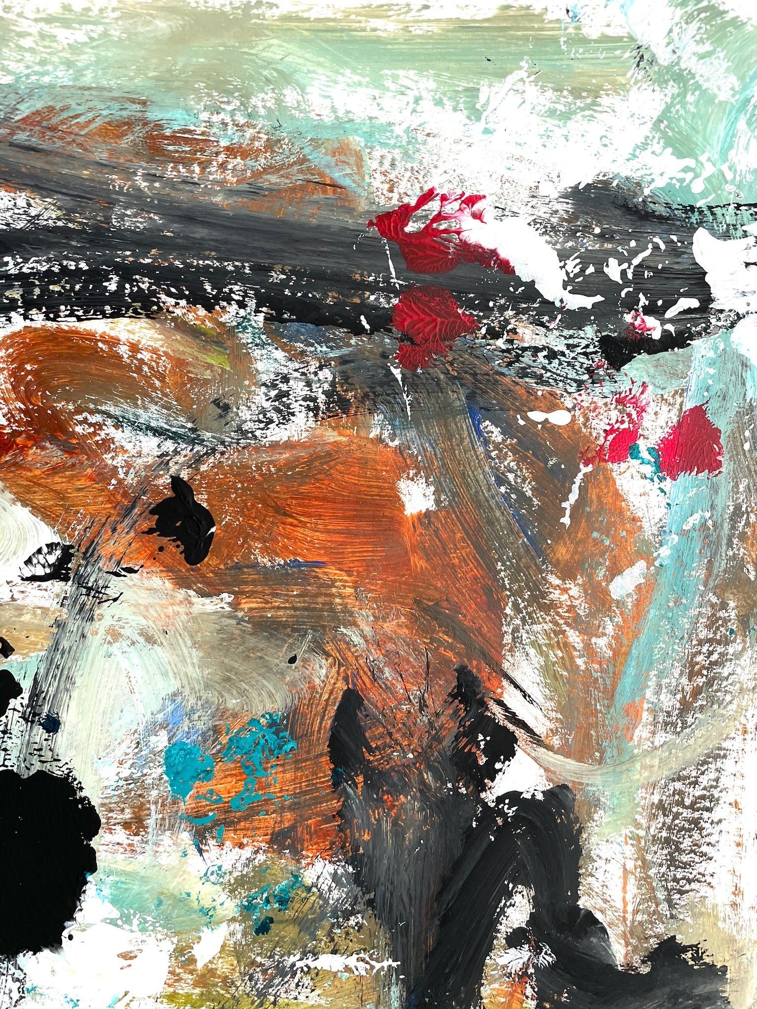In the Neighborhood 1, Gemälde, Acryl auf Papier im Angebot 1
