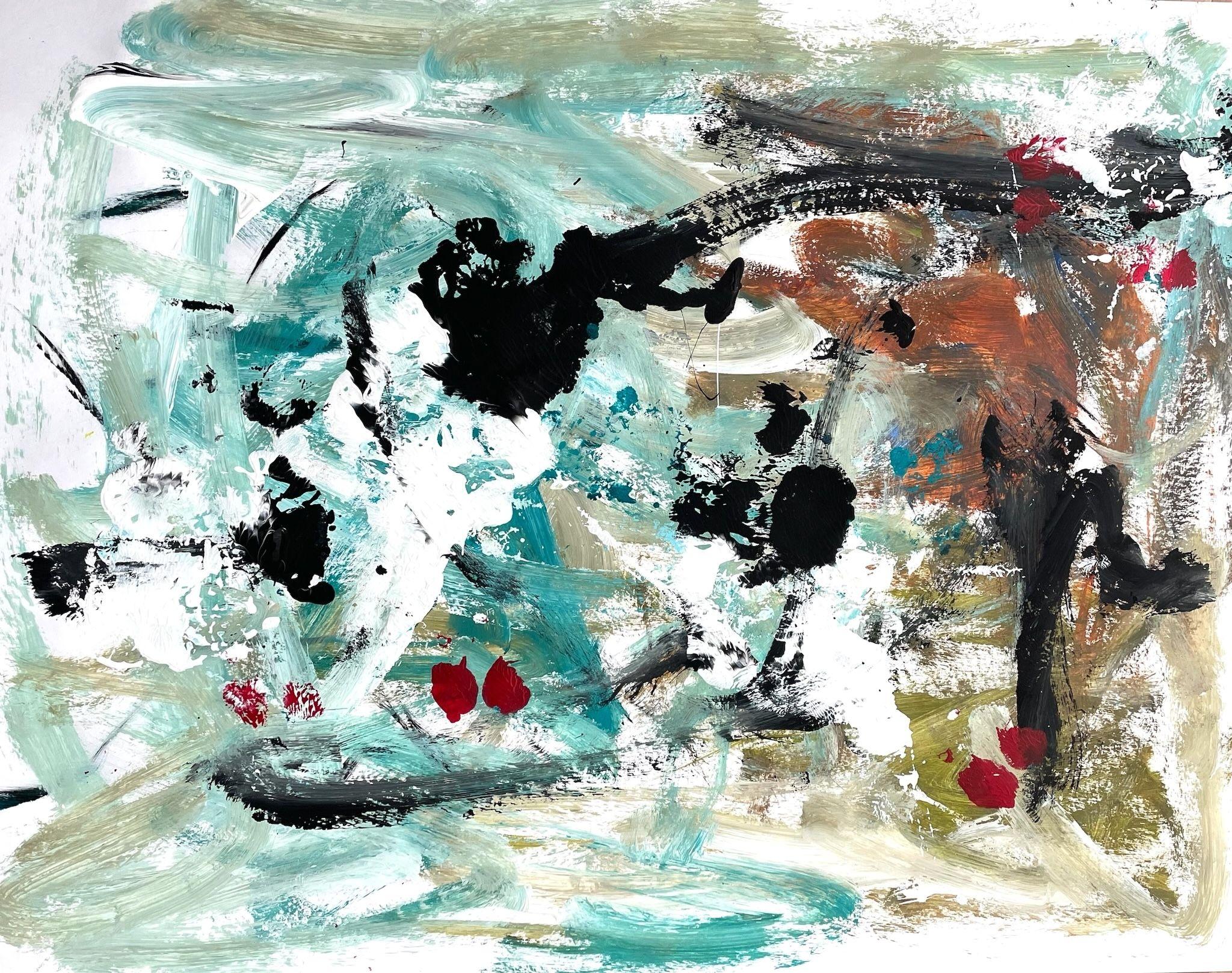 In the Neighborhood 1, Painting, Acrylic on Paper
