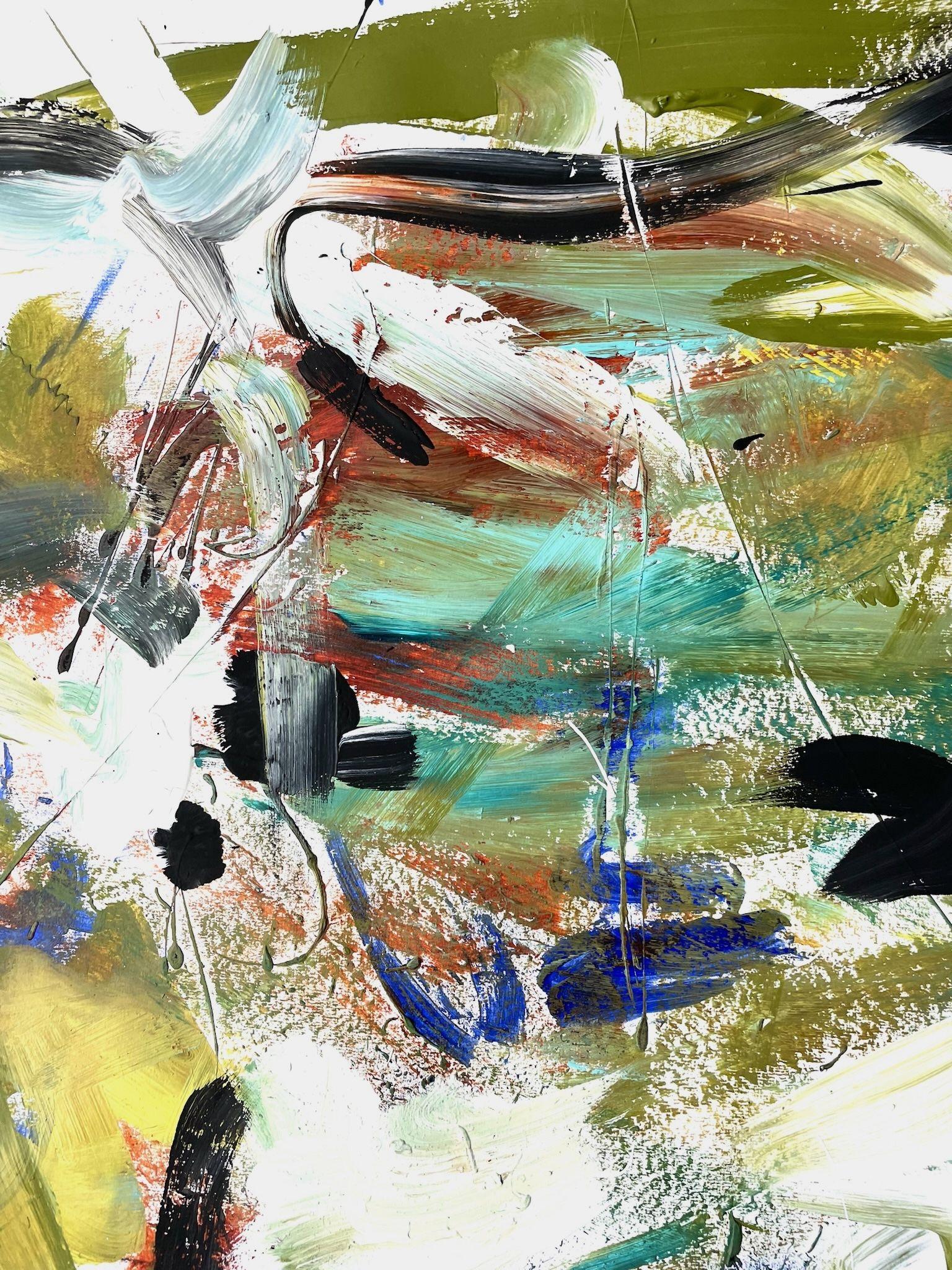 In the Neighborhood 2, Painting, Acrylic on Paper For Sale 2
