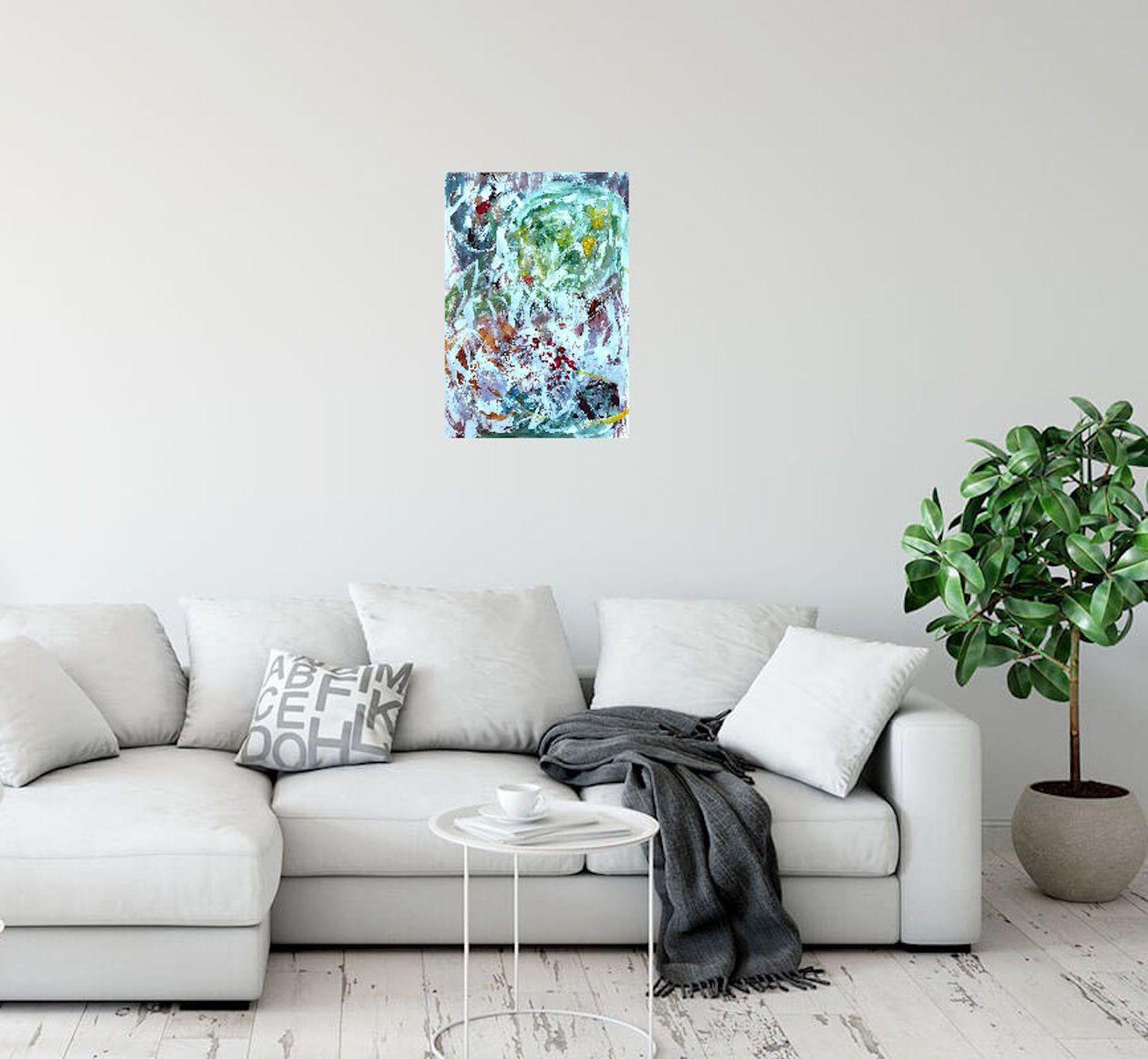 ItÂ's Me 2, Malerei, Acryl auf Papier im Angebot 2