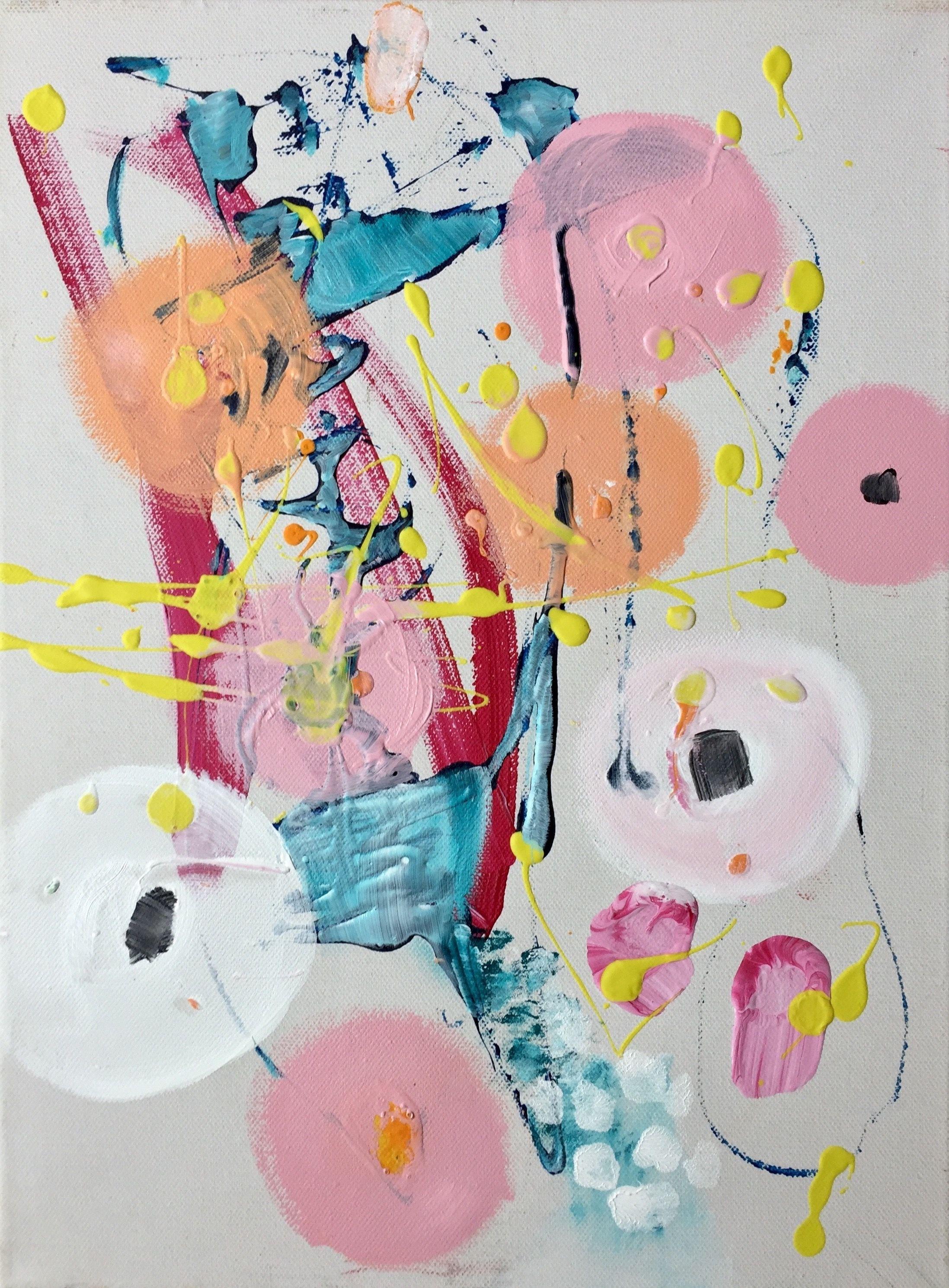 Joyride, Pittura, Acrilico su tela - Painting di Christel Haag