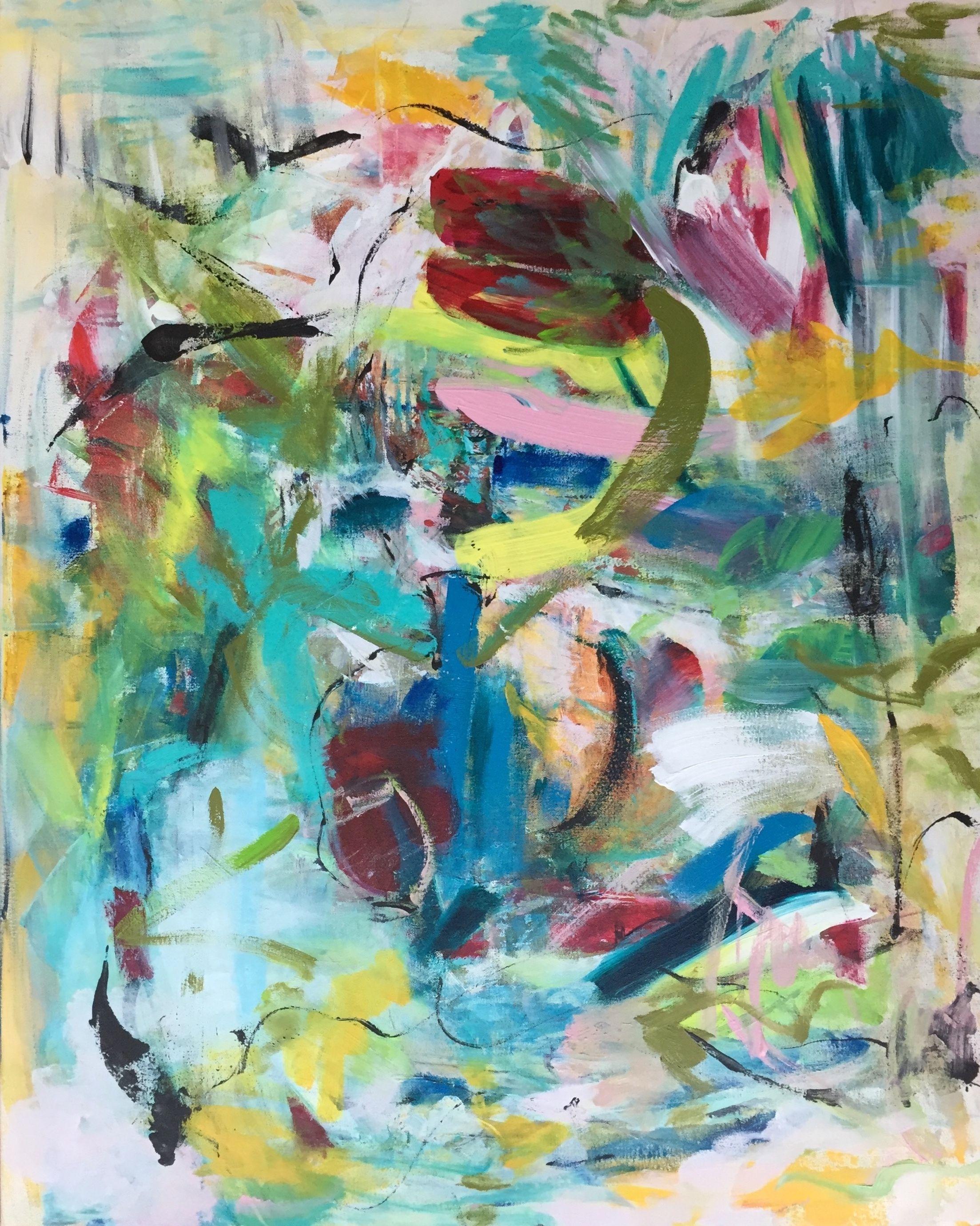 Abstract Painting Christel Haag - Keep Your Memories, Peinture, Acrylique sur Toile