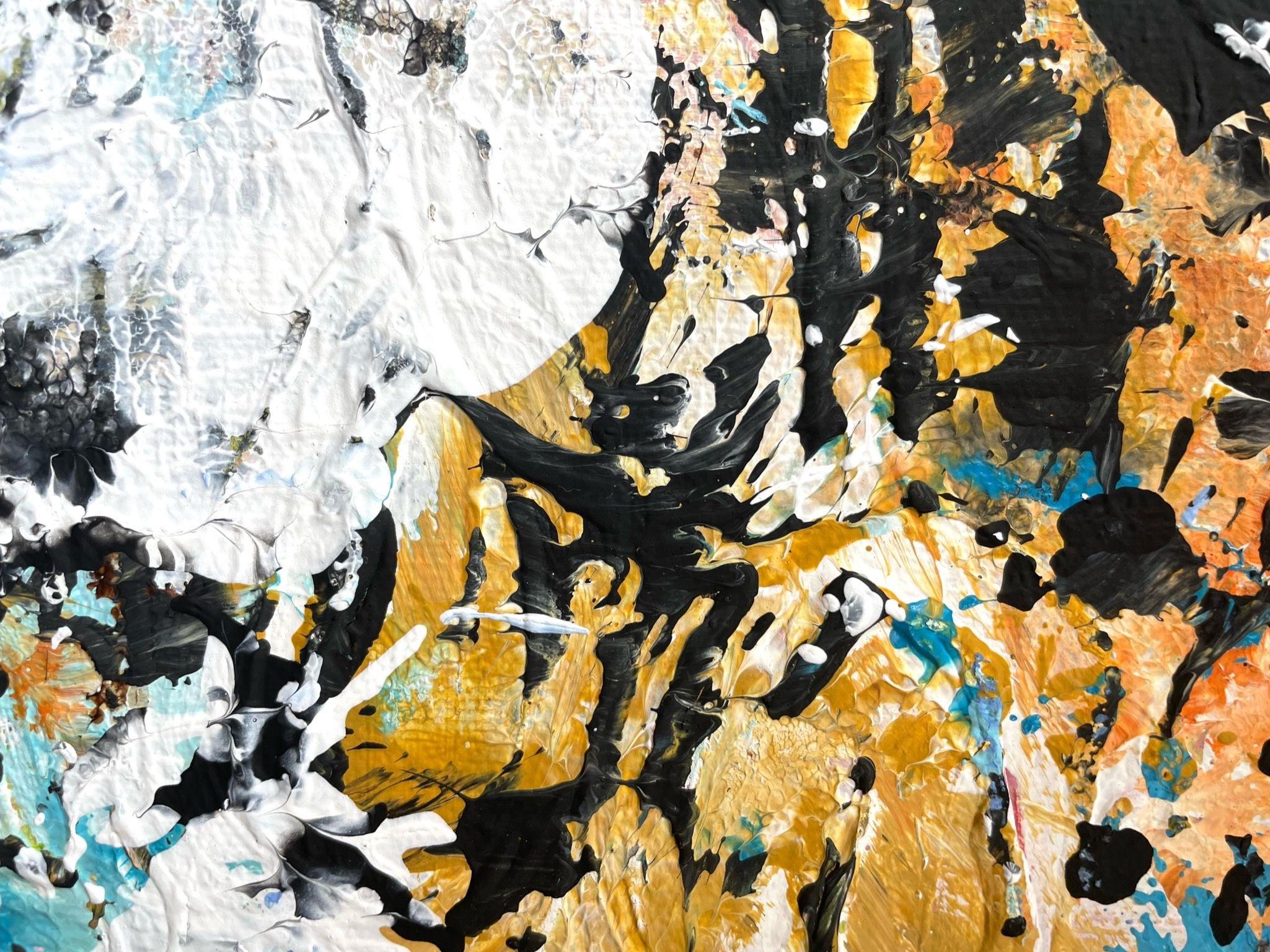 Kleine Miezekatze, Pintura, Acrílico sobre lienzo - Painting Contemporáneo de Christel Haag