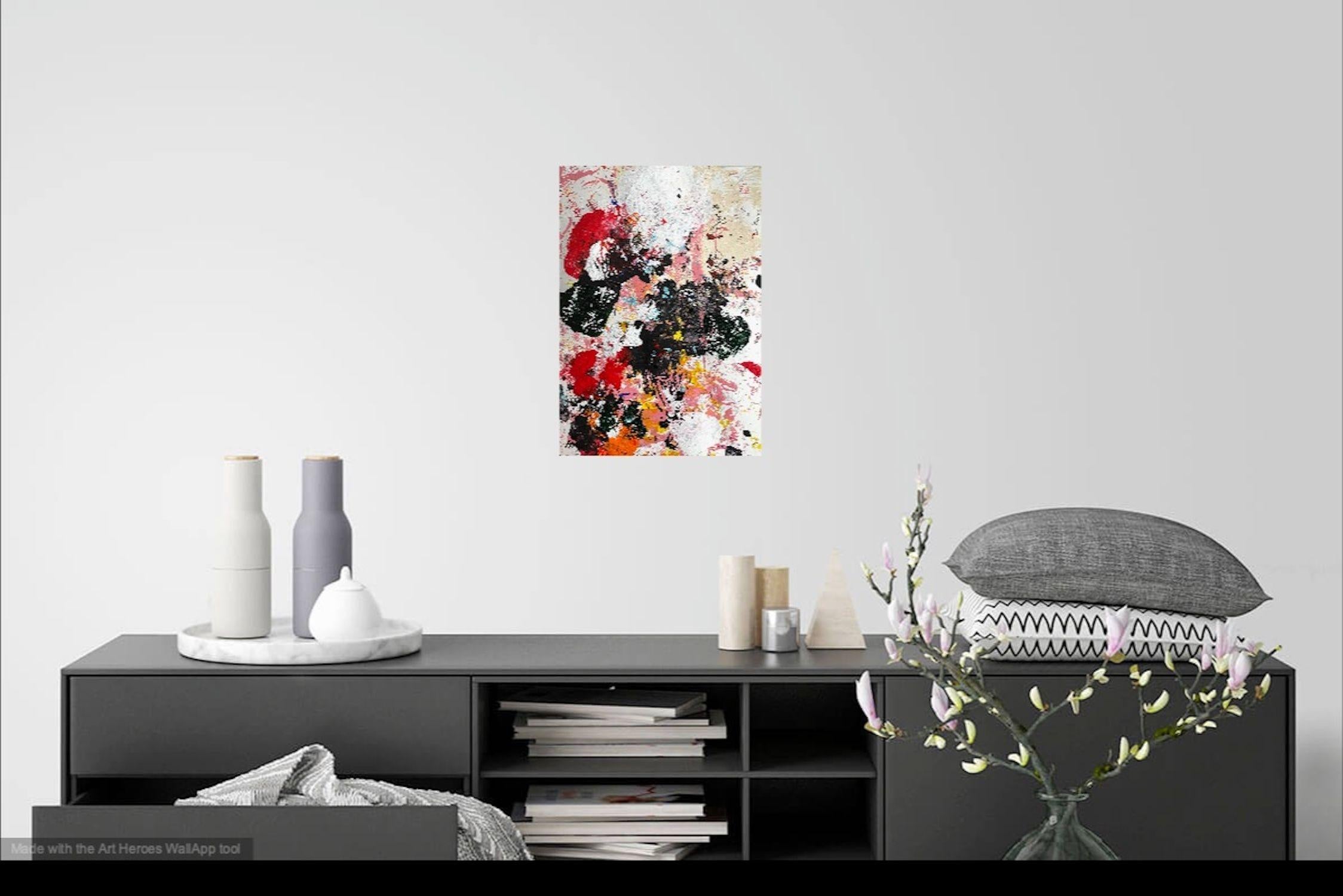 Kleine Pflanze im groÃŸen Universum, Pintura, AcrÃlico sobre papel en venta 2