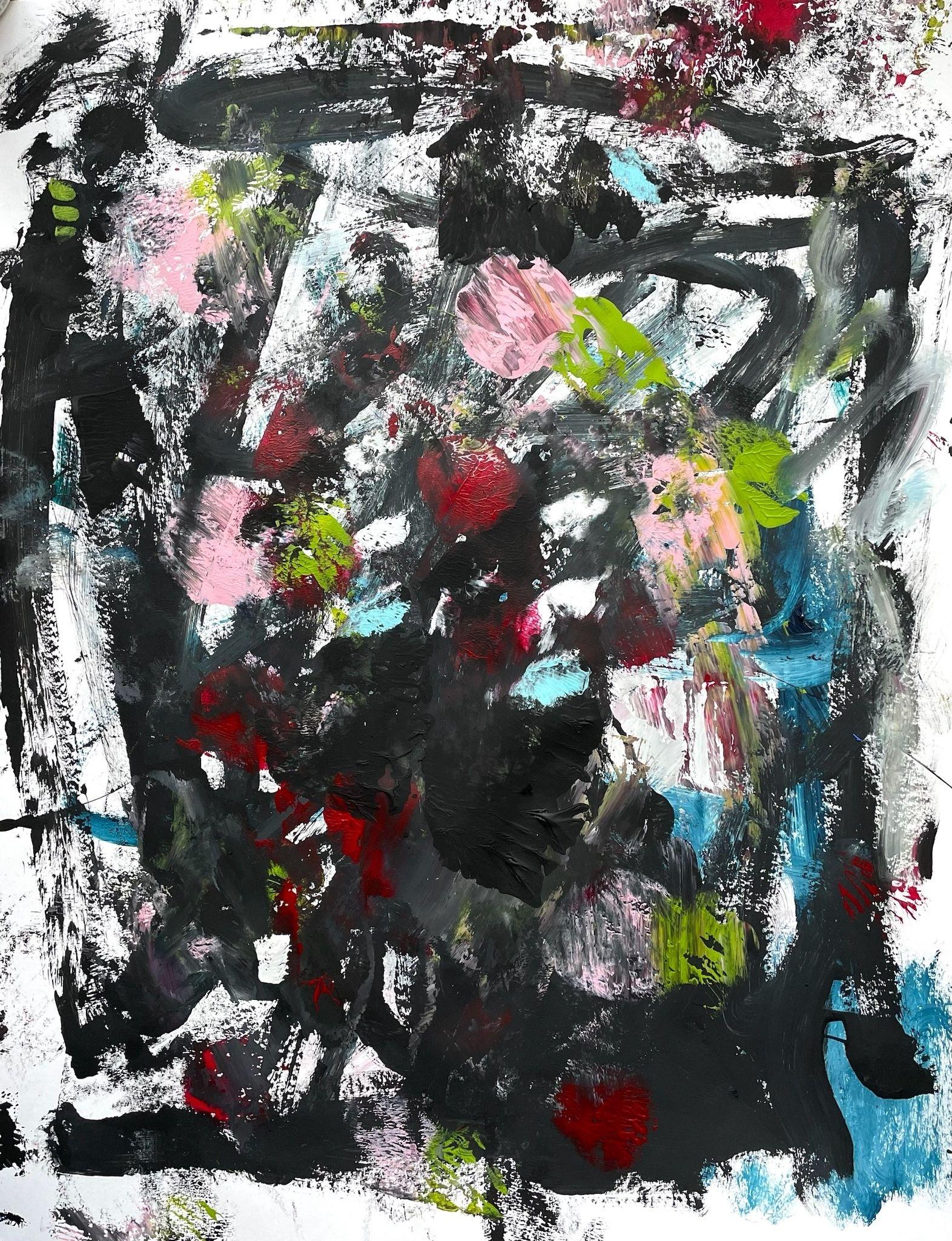 Letzte Ausfahrt rechts, Painting, Acrylic on Paper For Sale 3