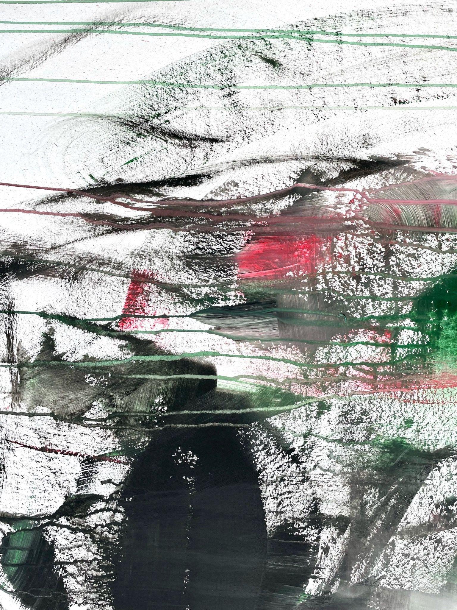 Guarda nei miei occhi, Pittura, Acrilico su carta - Painting Moderno di Christel Haag