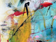 L'amour est..., peinture, acrylique sur toile