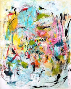 L'amour est..., peinture, acrylique sur toile