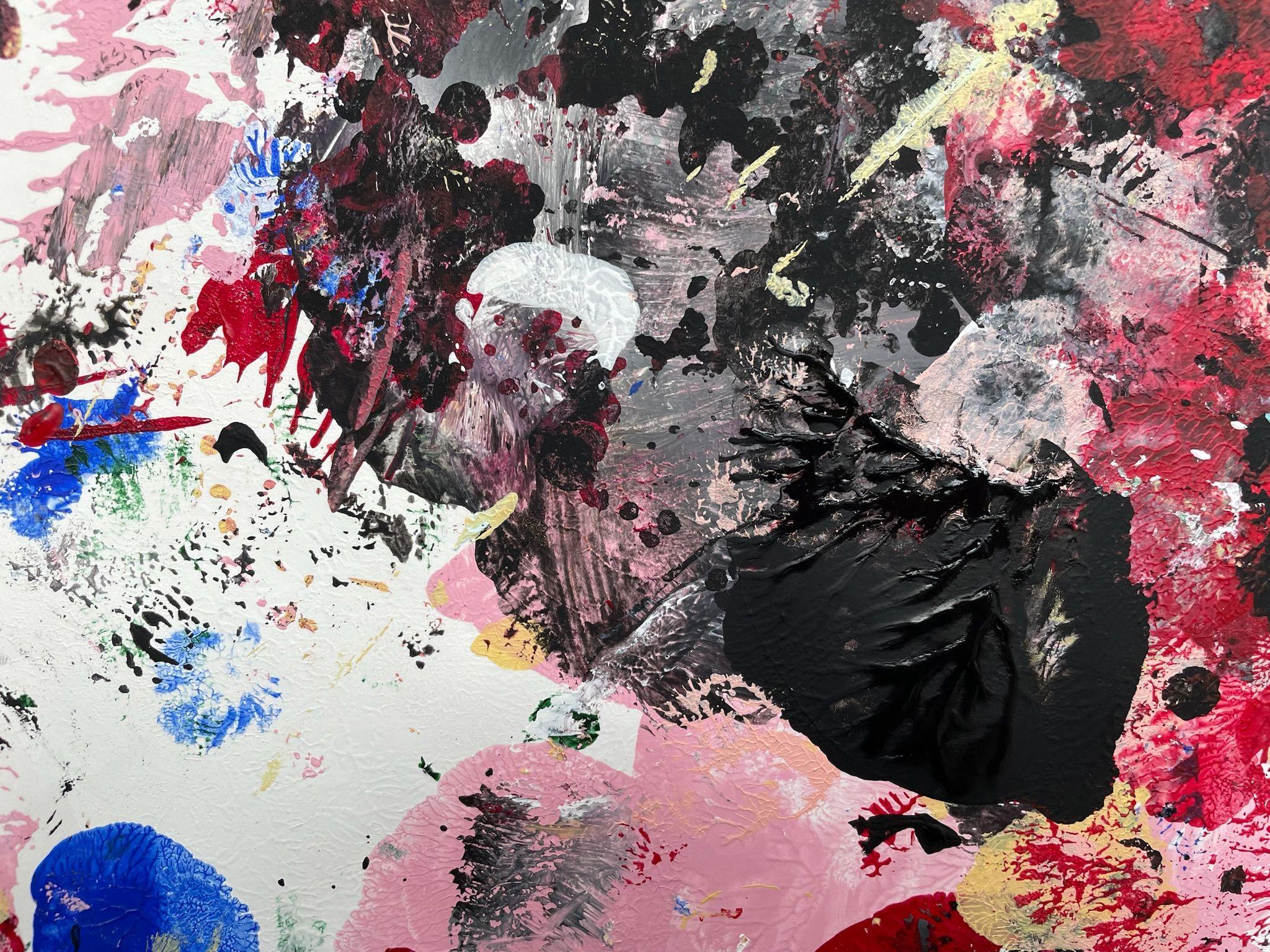 Inspiration lyrique 2, peinture, acrylique sur papier - Contemporain Painting par Christel Haag