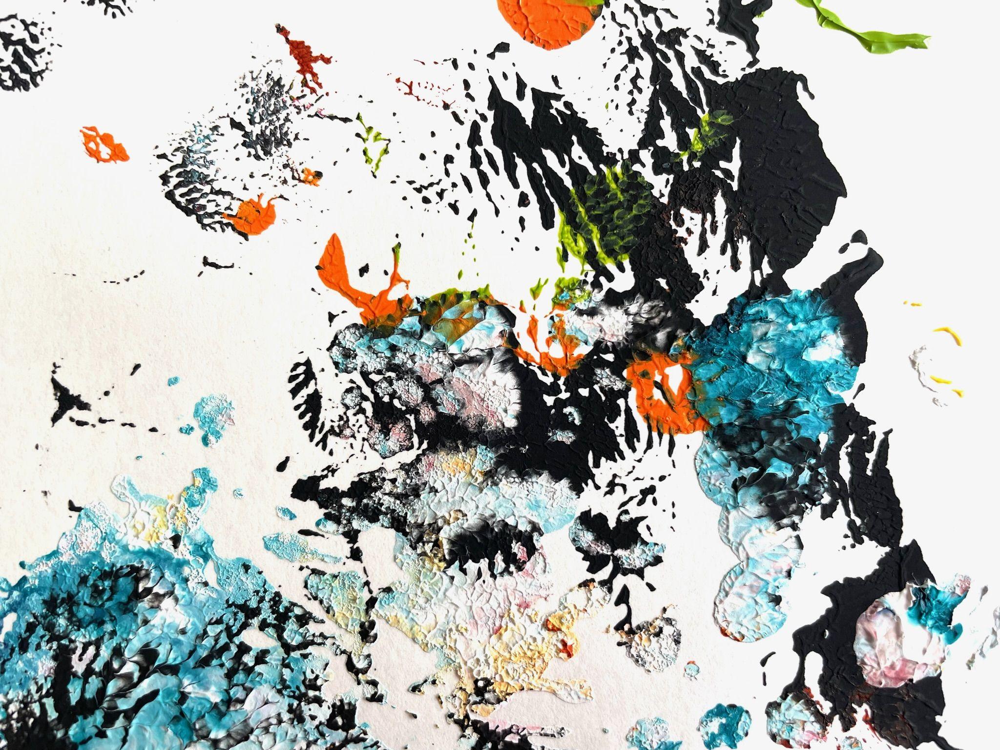 Lyrical Inspiration, Painting, Acrylic on Paper For Sale 2