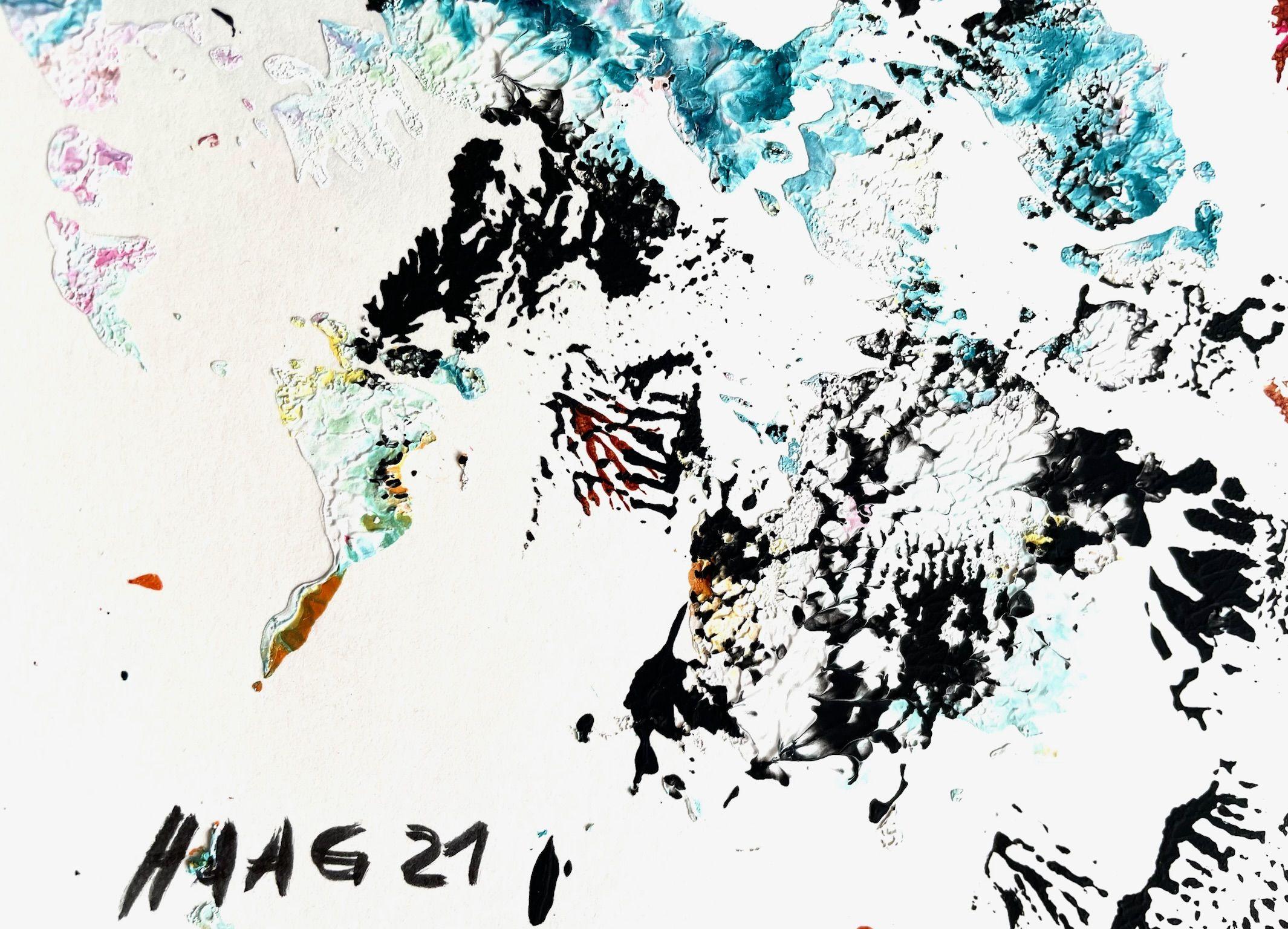 Lyrical Inspiration, Painting, Acrylic on Paper For Sale 3