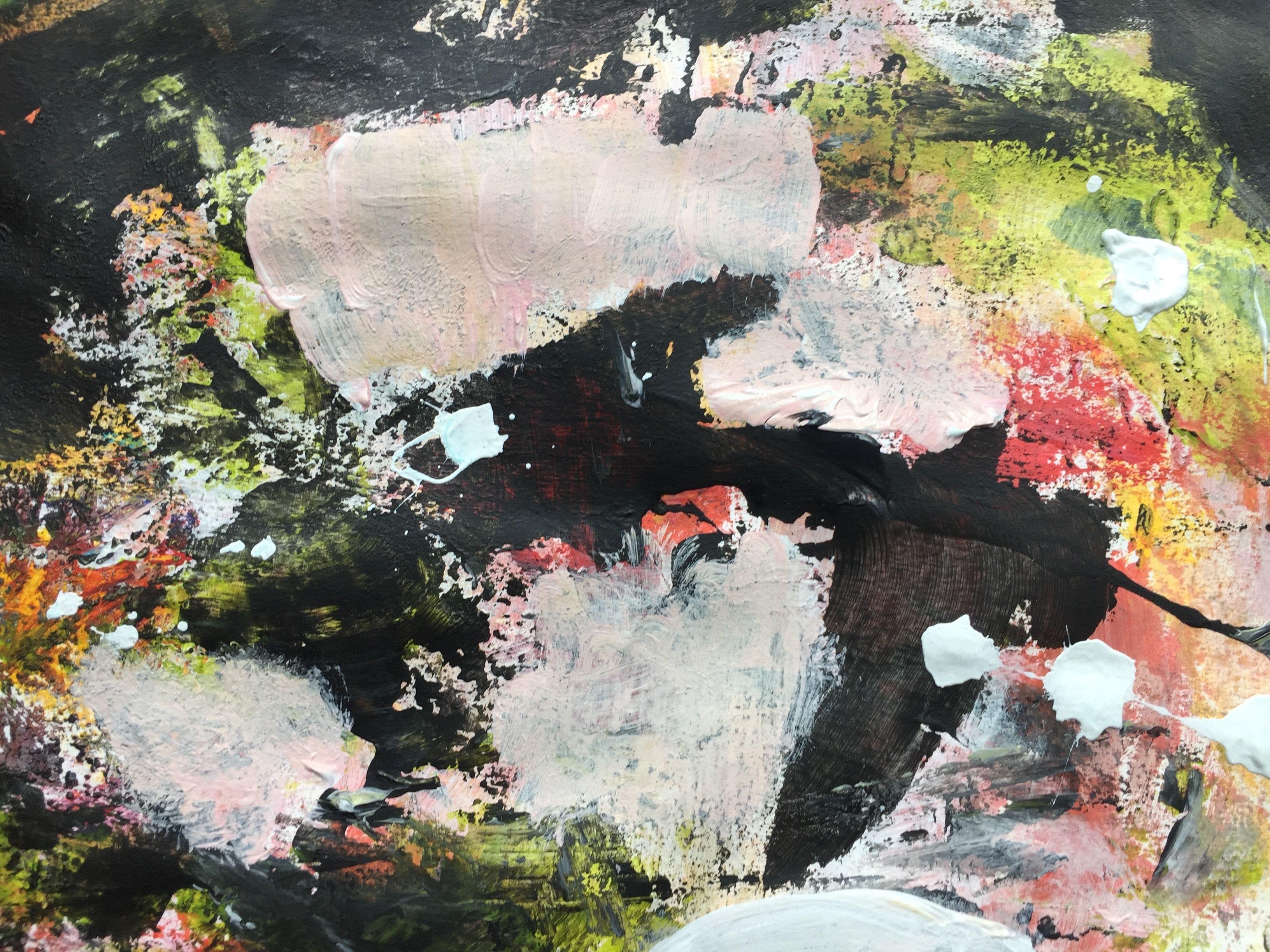 Incontrare i miei amici 1, Pittura, Acrilico su carta - Painting di Christel Haag