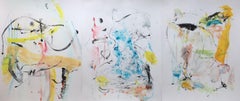 Mikado (Triptych), Painting, Acrylic on Paper