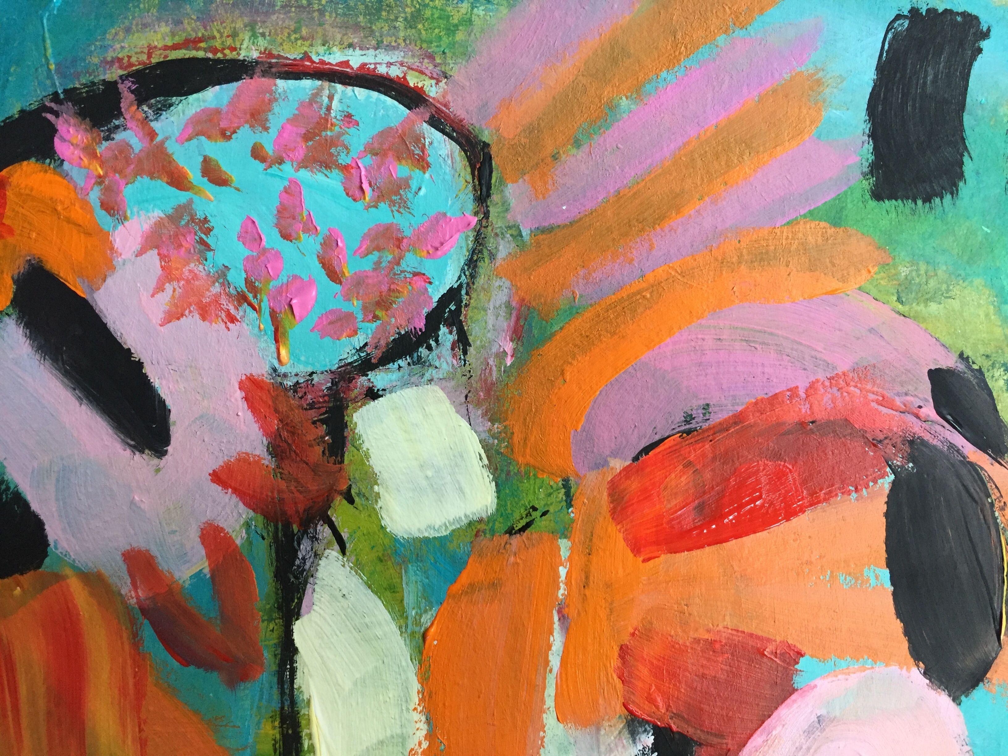 My Buddy and Me, Malerei, Acryl auf Anderem (Zeitgenössisch), Painting, von Christel Haag